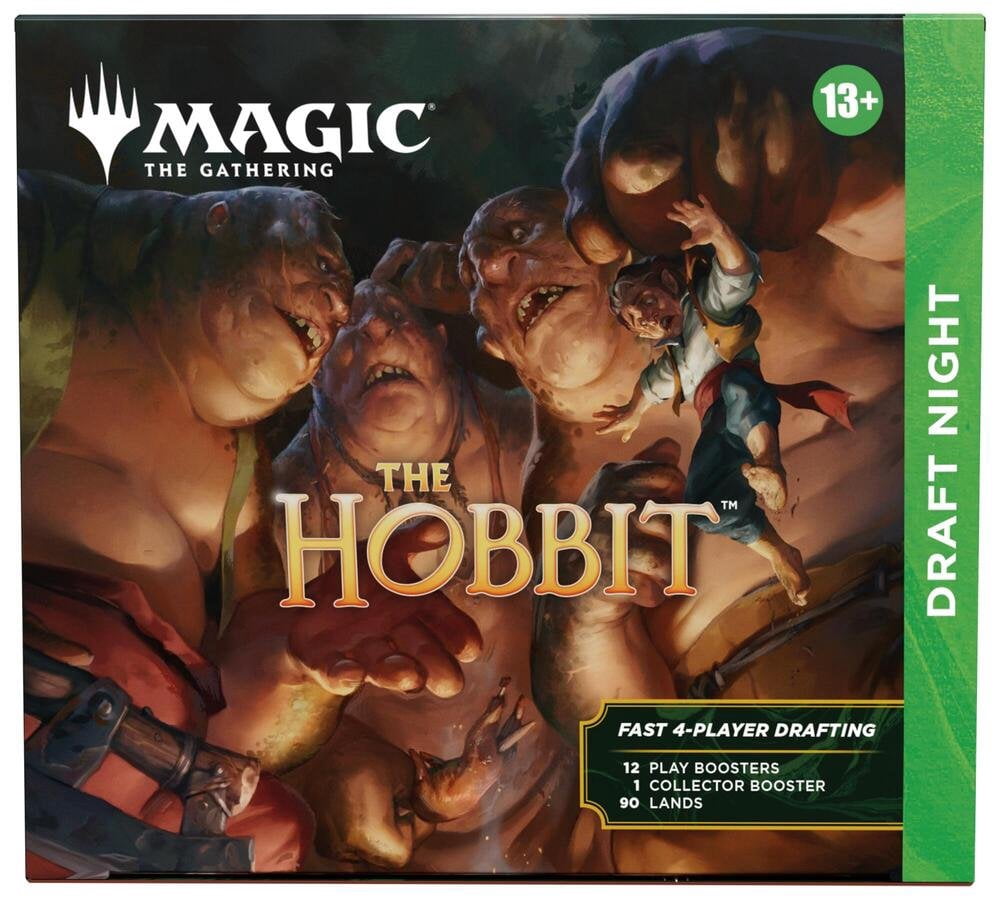 Magic: The Gathering The Hobbit Draft Night Box Set with 12 Play Boosters and Collector Booster