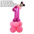 thumbnail image 4 of Juego de 14 globos de aluminio de Minnie rosa de Disney, regalos de cumpleaños para niñas, decoraciones para fiestas, edad 1, 2, 3, 4, 5, 6, 7, 8, 9, suministros para globos con números, 4 of 5