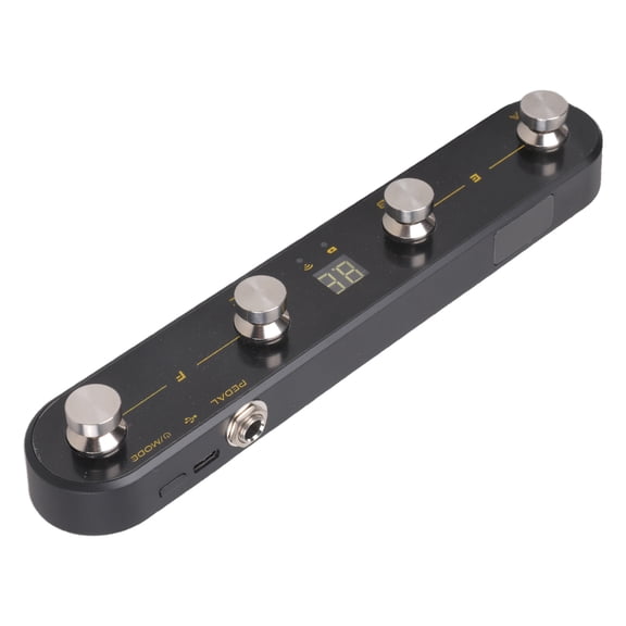 Programmable MIDI Pedal Wireless Receiver Connectivity ABS Design Foot Controller Suitable for Live Performances