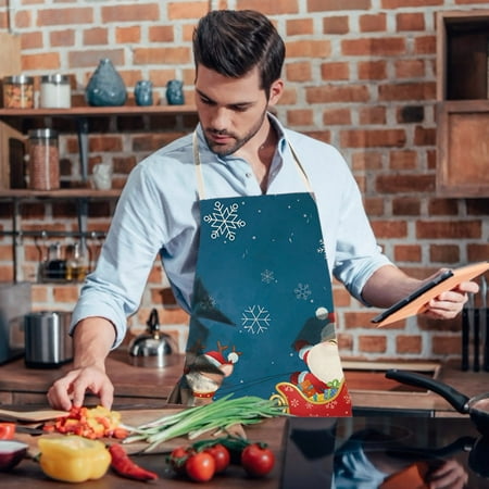 

Family Apron Linen Christmas Apron Sunflower Pumpkin Creative Apron Kitchen Housework Oil Repellent Antifouling Apron