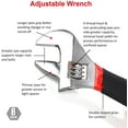 thumbnail image 5 of 7-Piece Utility Pliers and Wrench Set, Includes Slip Joint Pliers, Long Nose Pliers, Diagonal Pliers, Groove Joint Pliers, Linesman Pliers and Adjustable Wrench, 5 of 5