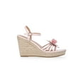 thumbnail image 4 of Time and Tru Women's Flower Espadrille Wedge Sandals, 4 of 7