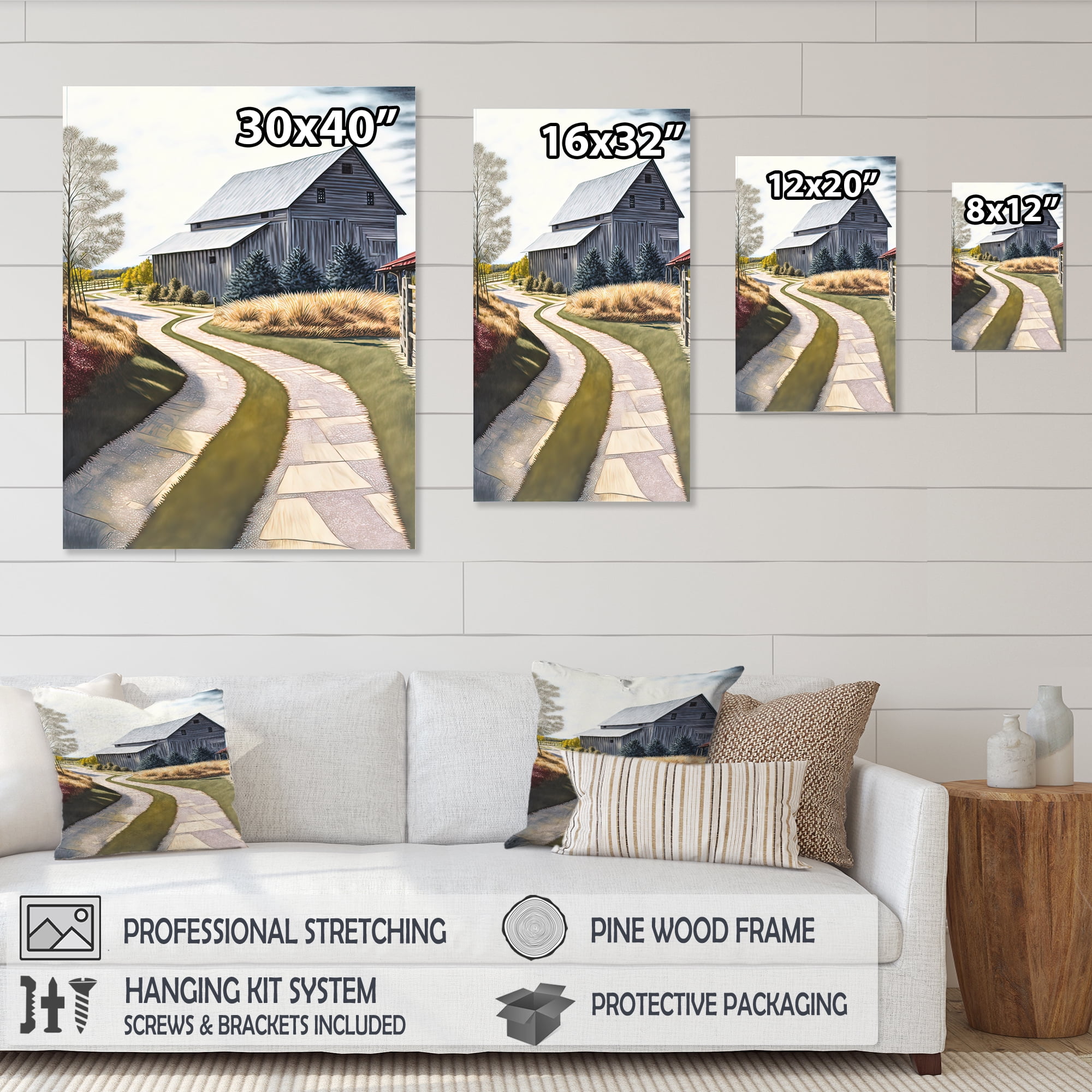 Designart Charming Cottage In The Country II Canvas Wall Art