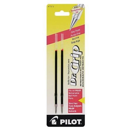PILOT PIL77212 Ink Refill,Fine,Red,PK2