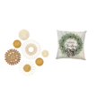 thumbnail image 1 of Juego de decoración para colgar en la pared, artesanía de ratán tejido, adorno decorativo, funda de almohada, material de poliéster suave, adecuado pa, 1 of 8