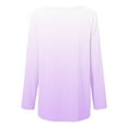 thumbnail image 6 of ShomPort Oversized Tops for Women Long Sleeve Crewneck Gradient Color Shirt Fall Trendy Tops, 6 of 6