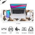 thumbnail image 5 of Long Mouse Pads for Desk,Cute Doberman and Dog Footprint Desk Mats on Top Of Desks, Desk Mouse Pad Extra Large with 3mm Non-Slip Base and Stitched Edge for Gaming,Office,Work,Home 31.5"x11.8", 5 of 6