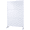 White, variant on Tcbosik Metal Privacy Screen for Outside, 76"H x 48" Decorative Privacy Fence, Freestanding Privacy Trash Can Fence Screen for Garden Balcony, Backyard, White
