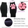 thumbnail image 4 of Cute Cat Paw Mittens Gloves, Kawaii Cat Cosplay Kawaii Soft 3D Toes Beans Fingerless Cat Claw Paws Pad Sleeve, 4 of 6