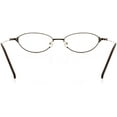 thumbnail image 4 of Womens Clip-On Eyewear - Oval Shape, Metal Full Rim, Olive Brown, 4 of 4