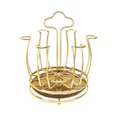 thumbnail image 1 of Tnarru Cup Drying Rack Mug Draining Organizer Space Saving with Drain Tray Glass Drainer Stand for Kitchen Counter Restaurant Office Golden, 1 of 8