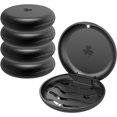 thumbnail image 1 of XINQIHANG (5 Pack) Retainer Case,Solid Orthodontic Retainer Case-Black, 1 of 5