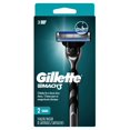 thumbnail image 3 of Gillette Mach3 Shaving Razor for Menillette 3-Blade Razor Handle for Men’s Grooming, 2 Razor Blade Refills, Razor Blades with Lubrication Strip, 3 of 18