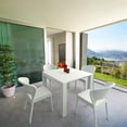 thumbnail image 1 of Compamia Daytona 5 Piece Extendable Patio Dining Set in White, 1 of 3