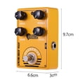 thumbnail image 4 of Dolamo D-8 Electric Guitar Overdrive Pedal - Effect with True Bypass Design, Bass, Treble, Gain, and Level Controls, 4 of 7