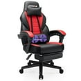 thumbnail image 1 of LEMBERI Video Game Chairs with footrest,Gamer Chair for Adults,Big and Tall Chair, 400lb Capacity,Gaming Chairs for Teens,Racing Style Computer Chair with Headrest and Lumbar Support, 1 of 4