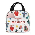 thumbnail image 1 of Mexico Death Day Insulated Lunch Bag for Women Men , Reusable Cute Lunch Bags for Picnic School Work Office White, 1 of 8