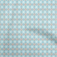 thumbnail image 1 of oneOone Viscose Jersey Light Blue Fabric Asian Ikat Craft Projects Decor Fabric Printed By The Yard 60 Inch Wide, 1 of 4