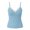 Light Blue, variant on FDGIU Women's White Lace Trim V Neck Spaghetti Strap Camisole, Slim Fit Stretch Knit Sleeveless Layering Tank Top
