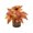 A, variant on Artificial Maple Leaf Potted Plant, Brown and Red Gold Fall Foliage in Woven Basket, Thanksgiving Autumn Table Centerpiece