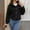 A205 Black, variant on Xdegoge Fleece Jacket for Women Cropped Fuzzy Casual Faux Fur Button Down Open Front Coats Warm Fashion Winter Jackets Outerwear