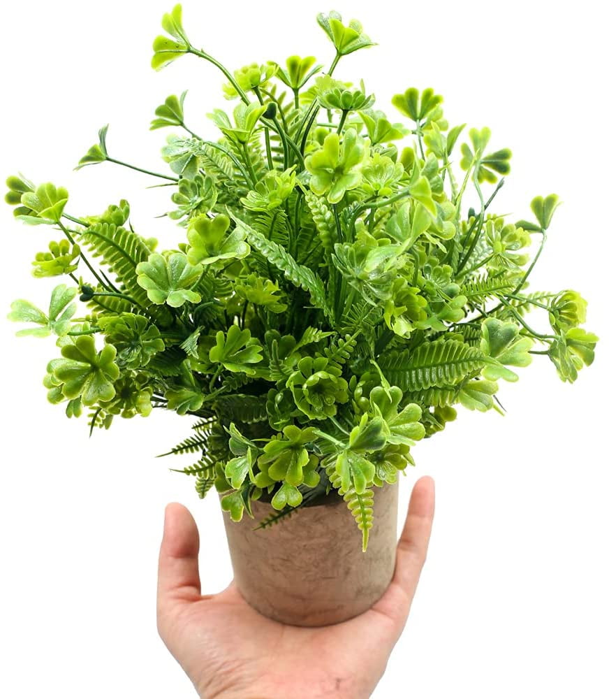 Buy Svenee Fake Four Leaf Clover Plants for Bathroom Home Office Desk