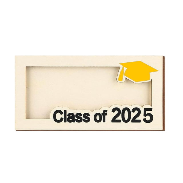 Tarjetero de Graduación de Madera - Clase de 2025, Impresión de Alta Definición y Multifuncional - Souvenir para Graduados