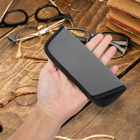 Soimiss 3Pcs Eyeglass Pouch Multi EVA Dustproof Slim Glass Sleeve Case for Daily Use