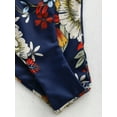 thumbnail image 6 of ZAFUL for Women Knot Floral Bikini Set Lapis Blue M, 6 of 6