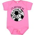 thumbnail image 3 of Inktastic Id Rather Be Playing Soccer Boys or Girls Baby Bodysuit, 3 of 5