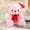 Pink, variant on Euaioeiu Christmas Teddy Bear Plush Toy with Santa Hat, Festive Snowflake Scarf, Soft Stuffed Animal Doll for Holiday Decor, Gift Giving, Stocking Stuffer, Party Favors and Cozy Home Celebration