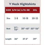 LazyOne Women's Nightgown, Funny V-Neck Sleep Shirt for Women (Feline Sleepy, L/XL)