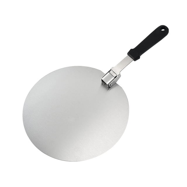 Pizza Shovel Spatula Wooden Handle Foldable Stainless Steel Pastry Paddle
