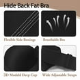 thumbnail image 5 of Bras for Women，Women's Push Up Bra,Full Coverage Underwire Bra,Hide Back Fat Deep Cup Bra,Back Fat Smoothing Bra Navy 42D, 5 of 5
