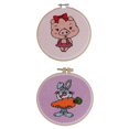 thumbnail image 1 of 2X de kits de perforado Conejo Cerdo Kits de punto de hechos con para principiantes, adultos, niños, kit de, 1 of 9