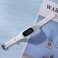 thumbnail image 2 of 1pc Silicone Sports Watch Smart Pedometer Running Walking Counter Time Display Band for Female Male (White), 2 of 8