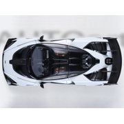 McLaren Senna GTR Silica White with Black Top 1/18 Model Car by Autoart