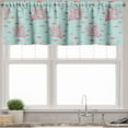 thumbnail image 3 of Ambesonne Coral Valance & Curtain, Fishes Coral Reef Aquatic, 55"x45", Dark Coral Pale Blue, 3 of 6
