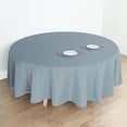 thumbnail image 2 of Efavormart 5PCS 108" Wholesale Round Tablecloth Polyester Round Table Linens For Wedding Party Banquet Restaurant - DUSTY BLUE, 2 of 9