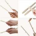 thumbnail image 3 of CIMAXIC Beige Kitchen Tongs, Multi-Function for Bread, Desserts, and Cooking, 2Pcs, 3 of 5
