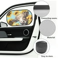 thumbnail image 6 of Yuyamidu Sunflower Car Window Sunshades Highland Cow Vehicle Rear Window Sun Shade 2 Packs UV Rays Sun Protection Auto Side Window Cover Car Interior Accessories, 6 of 7