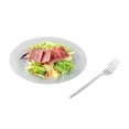 thumbnail image 5 of Restaurantware-Moderna 7.3 Inch Disposable Forks, 250 Recyclable Plastic Cutlery - Crack-Resistant, For All Types Of Meals, Clear Plastic Party Forks, 5 of 11