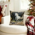 thumbnail image 4 of 17.7x17.7 in Christmas Cushion, Christmas Decorative Pillow Covers, Holiday Pillow Covers, Festival Ambiance Decorative Pillowcase for Sofa Couch Living Room Seasonal Home Decor, Lazyguy, A, 4 of 6