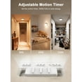 thumbnail image 3 of Yannovus 8000mAh Motion Sensor Ceiling Light Indoor with Remote, 3-Color Magnetic Battery Operated Lights, 7'' Super Slim Ceiling Light Adjustable Motion Timer 30s/60s/120s for Closet Shower (2Pack), 3 of 8