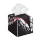 thumbnail image 1 of Fotbe Fierce Red Viper Graphic Art Porta Pañuelos Decorativo de Cuero, Caja Cuadrada Moderna para Pañuelos Faciales, Organizador y Dispensador 5x5x5'', 1 of 7