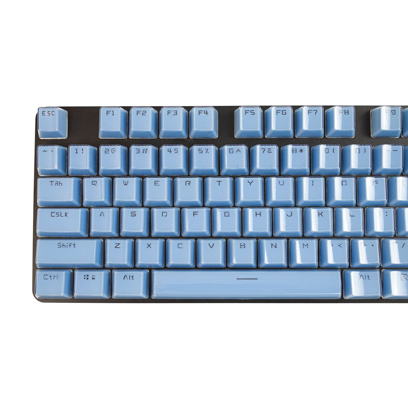 Acrylic Honeycomb Keycaps - Blue