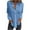 Blue, variant on ibuvkizy Button Down Shirts for Women Long Sleeve Shirts for Women Fashionable Loose Solid Color Hollow Button Short Sleeved Round Neck Top/shirt,Gifts for Women