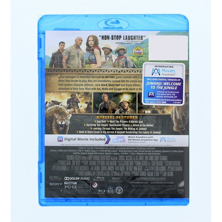 Jumanji/Jumanji: Welcome To The Jungle (Blu-ray) (Walmart