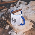 thumbnail image 5 of 3dRose, Chinese Character for Blessed Black and White Calligraphy, 11oz Two-Tone Blue Mug, 5 of 7