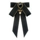 thumbnail image 3 of Broche de pajarita, corbata de lazo preatada, broche de corbata a la moda para mujer, Pin Bowknot Negro, 3 of 8